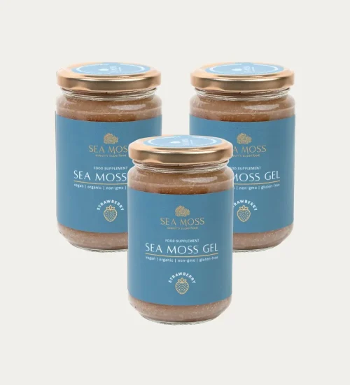 3 szt. Irish Sea Moss Gel Strawberry